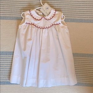 Brother & Sissy Red Scalloped Dress Size 4